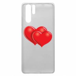 Чехол для Huawei P30 Pro Два сердца - PrintSalon
