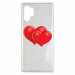 Чехол для Samsung Note 10 Plus Два сердца - PrintSalon