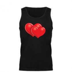 Мужская майка Два сердца - PrintSalon
