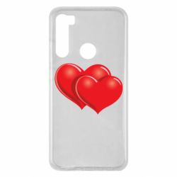 Чехол для Xiaomi Redmi Note 8 Два сердца - PrintSalon