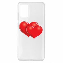 Чехол для Samsung S20+ Два сердца - PrintSalon