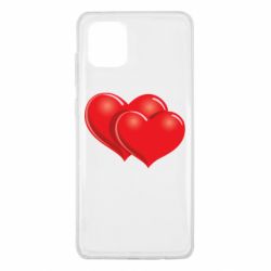 Чехол для Samsung Note 10 Lite Два сердца - PrintSalon