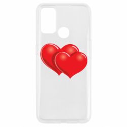 Чехол для Oppo A53/A32/A33 Два сердца - PrintSalon