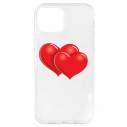 Чехол для iPhone 12 Два сердца - PrintSalon