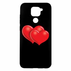 Чехол для Xiaomi Redmi Note 9/Redmi 10X Два сердца - PrintSalon