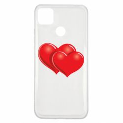 Чехол для Xiaomi Redmi 9c Два сердца