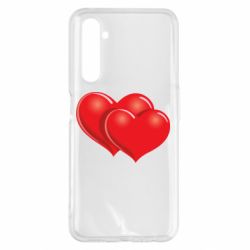 Чехол для Realme 6 Pro Два сердца - PrintSalon