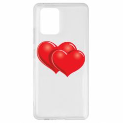 Чехол для Samsung S10 Lite Два сердца - PrintSalon