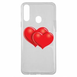 Чехол для Samsung A20s Два сердца - PrintSalon