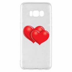 Чехол для Samsung S8 Два сердца - PrintSalon