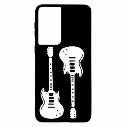 Чехол для Samsung S21 Две гитары