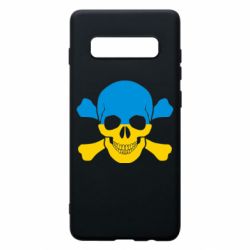 Чехол для Samsung S10+ Двокольоровий череп - PrintSalon