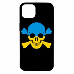 Чехол для iPhone 14 Двокольоровий череп - PrintSalon