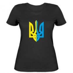 Женская футболка Двокольоровий герб України - PrintSalon