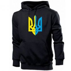 Мужское худи Двокольоровий герб України - PrintSalon
