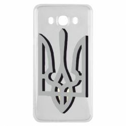 Чохол для Samsung J7 2016 Двокольоровий герб України - PrintSalon