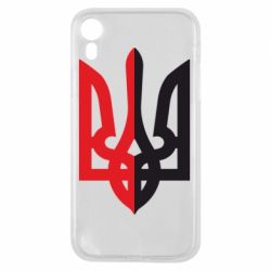 Чехол для iPhone XR Двокольоровий герб України - PrintSalon