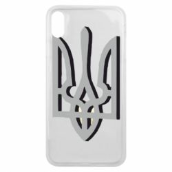 Чохол для iPhone Xs Max Двокольоровий герб України - PrintSalon