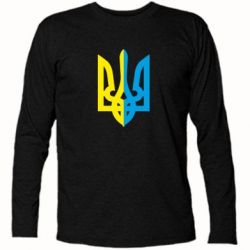 Футболка з довгим рукавом Двокольоровий герб України