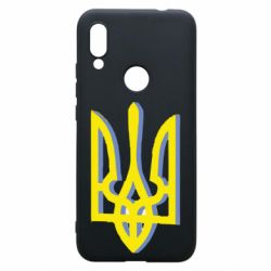 Чохол для Xiaomi Redmi 7 Двокольоровий герб України - PrintSalon