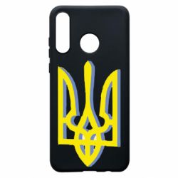 Чохол для Huawei P30 Lite Двокольоровий герб України - PrintSalon