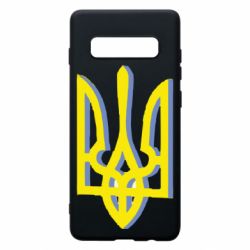 Чохол для Samsung S10+ Двокольоровий герб України - PrintSalon