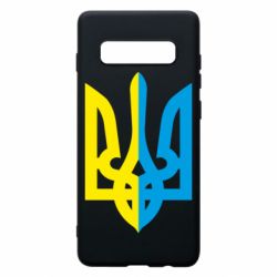 Чехол для Samsung S10+ Двокольоровий герб України - PrintSalon