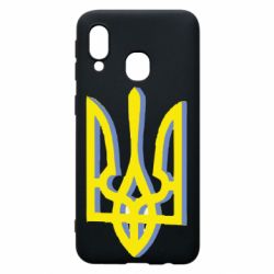 Чохол для Samsung A40 Двокольоровий герб України - PrintSalon