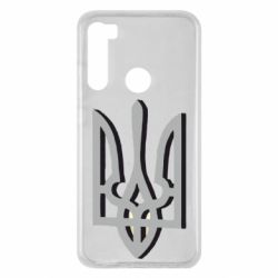 Чохол для Xiaomi Redmi Note 8 Двокольоровий герб України - PrintSalon