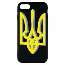 Чохол для iPhone SE 2020 Двокольоровий герб України - PrintSalon