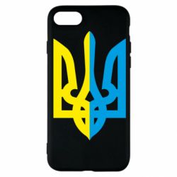 Чехол для iPhone SE 2020 Двокольоровий герб України - PrintSalon