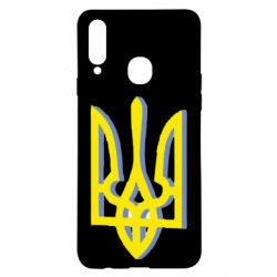 Чохол для Samsung A20s Двокольоровий герб України - PrintSalon