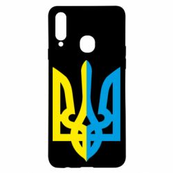 Чехол для Samsung A20s Двокольоровий герб України - PrintSalon