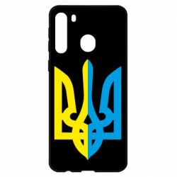 Чехол для Samsung A21 Двокольоровий герб України - PrintSalon