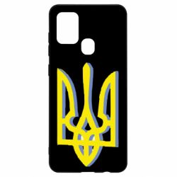 Чохол для Samsung A21s Двокольоровий герб України - PrintSalon