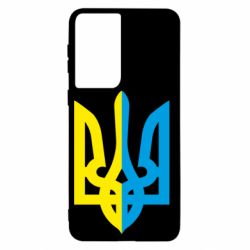 Чехол для Samsung S21 Двокольоровий герб України - PrintSalon