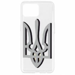 Чохол для Oppo Reno 4 Lite Двокольоровий герб України - PrintSalon