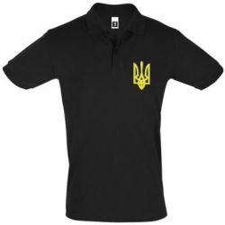 Мужское поло Двокольоровий герб України - PrintSalon