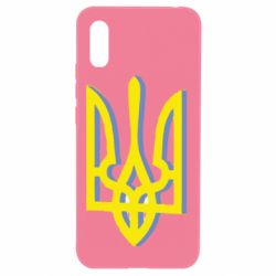 Чохол для Xiaomi Redmi 9a Двокольоровий герб України - PrintSalon