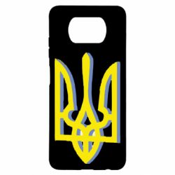 Чохол для Xiaomi Poco X3 Двокольоровий герб України - PrintSalon