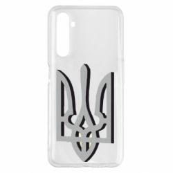 Чохол для Realme 6 Pro Двокольоровий герб України - PrintSalon