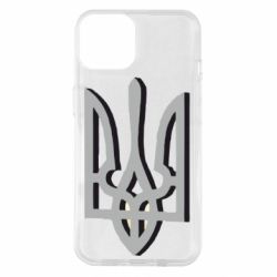 Чохол для iPhone 14 Двокольоровий герб України - PrintSalon