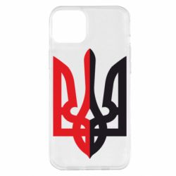 Чехол для iPhone 14 Plus Двокольоровий герб України - PrintSalon