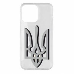 Чохол для iPhone 14 Pro Max Двокольоровий герб України - PrintSalon