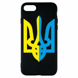 Чехол для iPhone 7 Двокольоровий герб України - PrintSalon