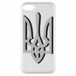 Чохол для iPhone 8 Двокольоровий герб України - PrintSalon