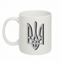 Чашка 320ml Двокольоровий герб України - PrintSalon