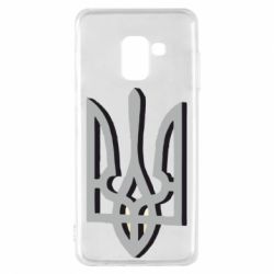 Чохол для Samsung A8 2018 Двокольоровий герб України - PrintSalon