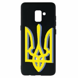 Чохол для Samsung A8+ 2018 Двокольоровий герб України - PrintSalon