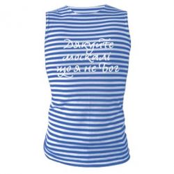 Майка-тельняшка Дякуйте, москалі, що я не Бог - PrintSalon